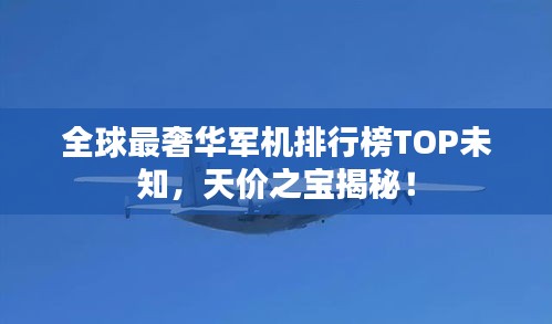 全球最奢华军机排行榜TOP未知，天价之宝揭秘！