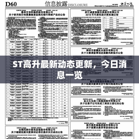 ST高升最新动态更新，今日消息一览