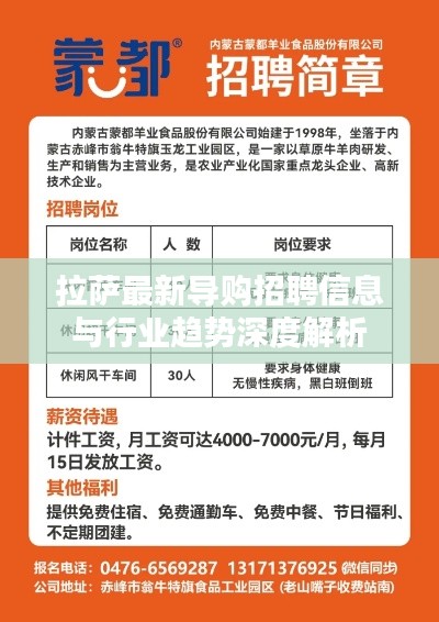 拉萨最新导购招聘信息与行业趋势深度解析