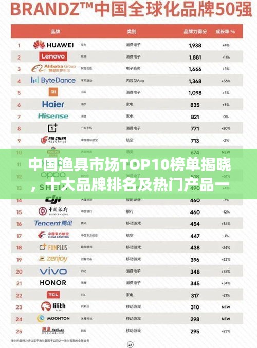 中国渔具市场TOP10榜单揭晓，十大品牌排名及热门产品一网打尽！