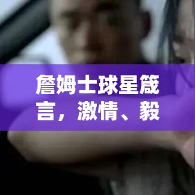 詹姆士球星箴言，激情、毅力与卓越的追求之路