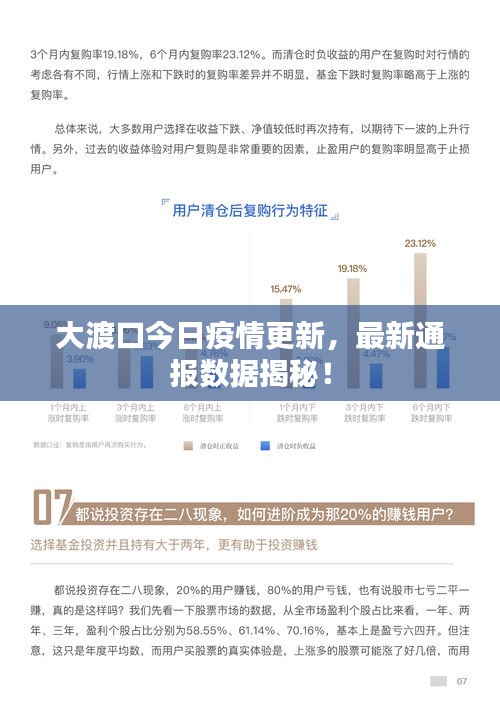 大渡口今日疫情更新，最新通报数据揭秘！