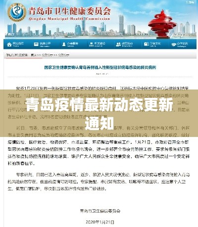 青岛疫情最新动态更新通知