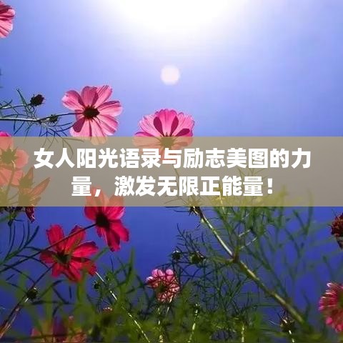女人阳光语录与励志美图的力量，激发无限正能量！