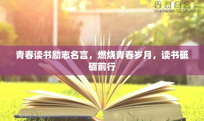 青春读书励志名言，燃烧青春岁月，读书砥砺前行