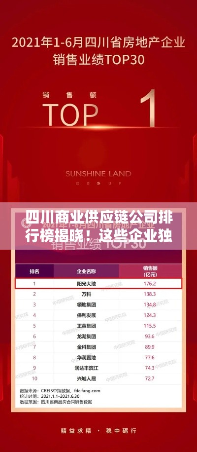 四川商业供应链公司排行榜揭晓！这些企业独占鳌头！