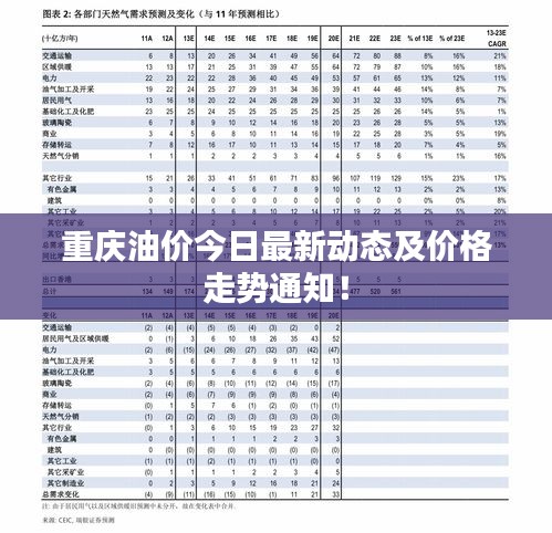 重庆油价今日最新动态及价格走势通知！