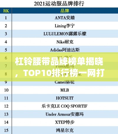 杠铃腰带品牌榜单揭晓，TOP10排行榜一网打尽！