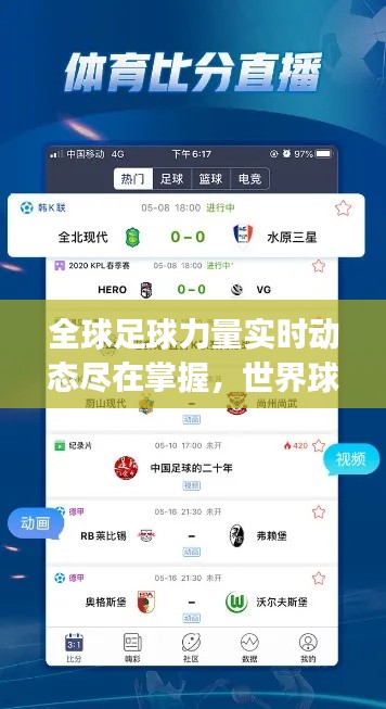 全球足球力量实时动态尽在掌握，世界球队排名App！